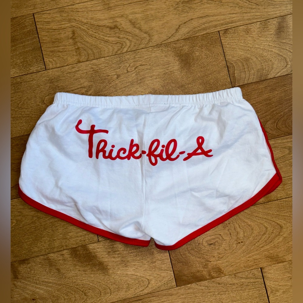 Funny White and Red Women's bed shorts